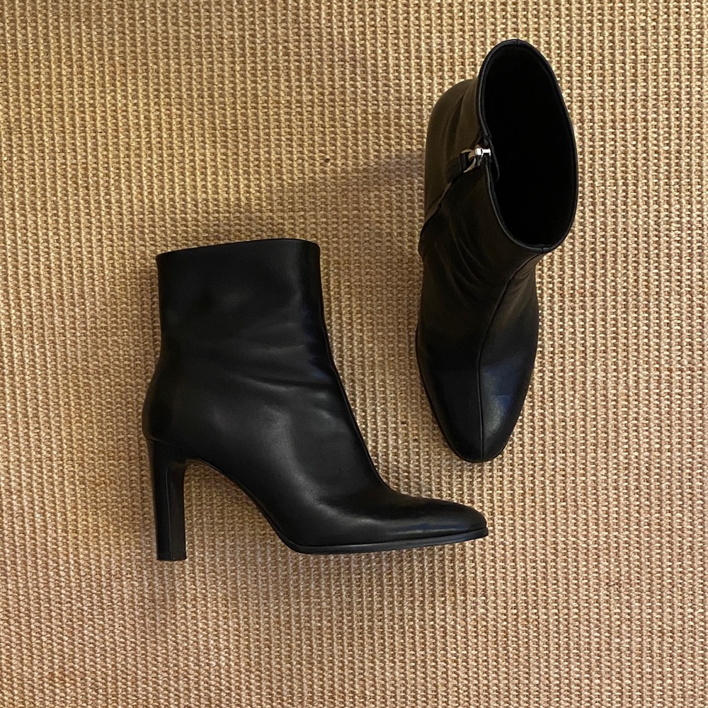 Zara Heeled Leather Boots